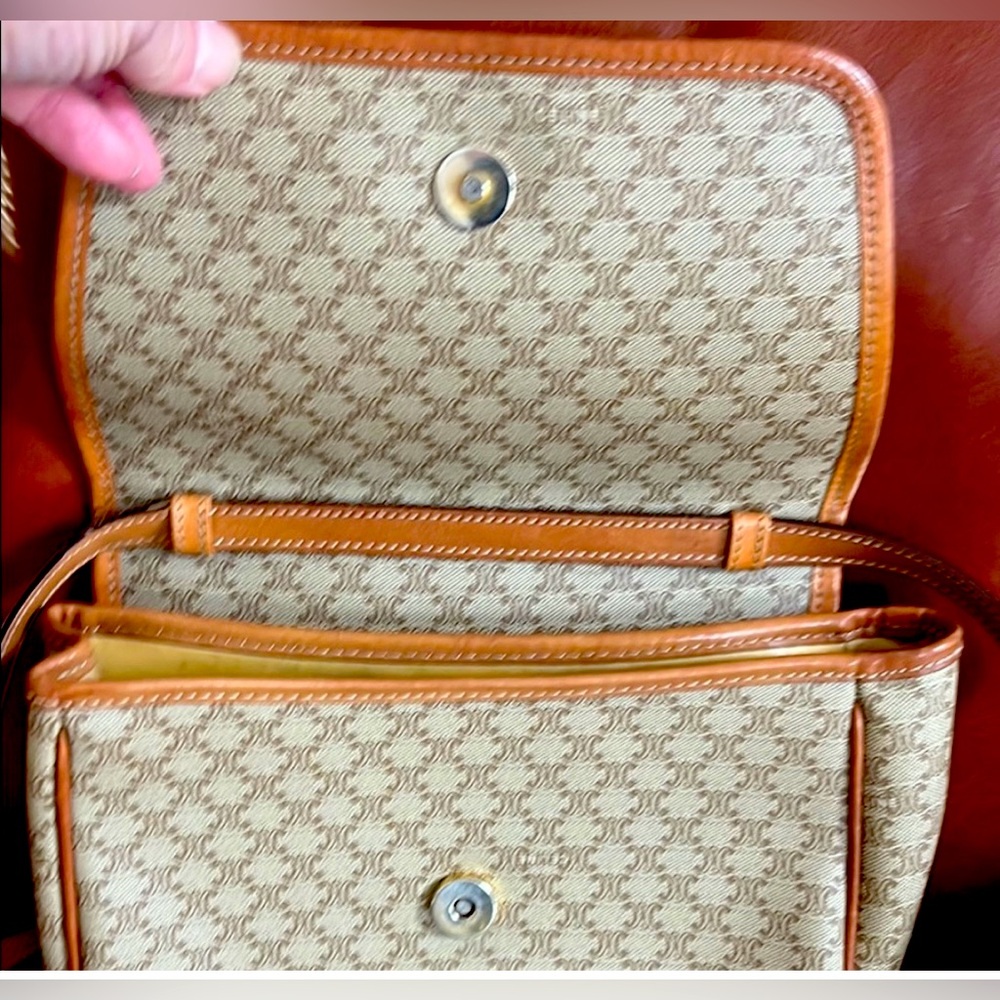 Celine  macadam Beige and Brown Crossbody Bag with Wallet - Picture 2 of 13